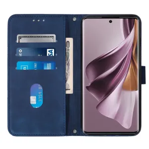 TRIANGLE Peňaženkové puzdro s remienkom Oppo Reno10 5G / Reno10 Pro 5G modré