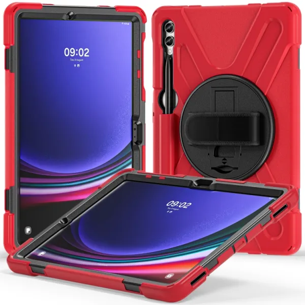 SOLID Odolný kryt pre Samsung Galaxy Tab S9+ / S10+ červený