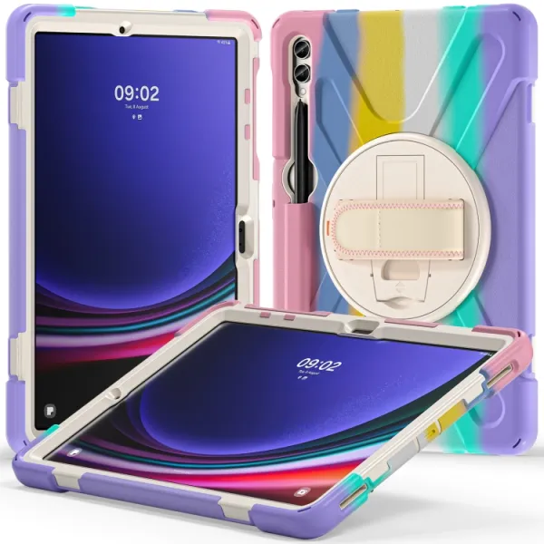 SOLID Odolný kryt pre Samsung Galaxy Tab S9+ / S10+ RAINBOW