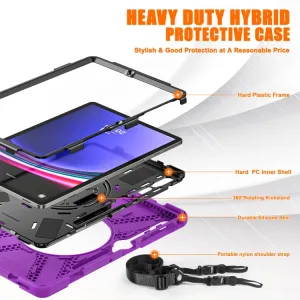 SOLID Odolný kryt pre Samsung Galaxy Tab S9+ / S10+ fialový