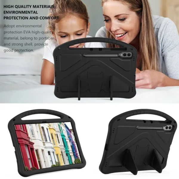 KIDDO Detský obal pre Samsung Galaxy Tab S9 Ultra / Tab S10 Ultra čierny