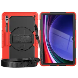 SOLID 360 Obal pre Samsung Galaxy Tab S9 Ultra / Tab S10 Ultra červený