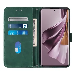 TRIANGLE Peňaženkové puzdro s remienkom Oppo Reno10 5G / Reno10 Pro 5G zelené
