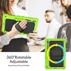 SOLID 360 Obal pre Samsung Galaxy Tab S9 Ultra / Tab S10 Ultra zelený