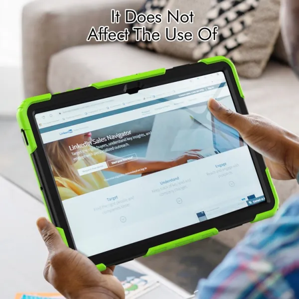 SOLID 360 Obal pre Samsung Galaxy Tab S9 Ultra / Tab S10 Ultra zelený