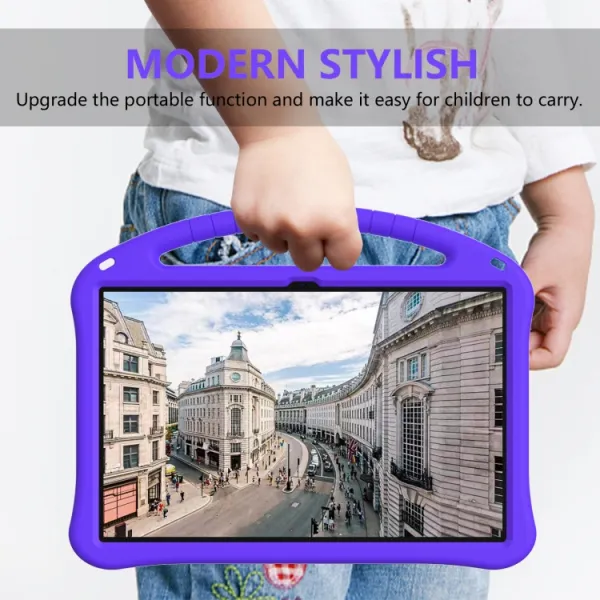 KIDDO Detský obal pre Samsung Galaxy Tab S9 Ultra / Tab S10 Ultra fialový