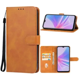 SMOOTH Peňaženkové puzdro pre Oppo A58 hnedé