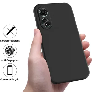 RUBBER Ochranný kryt pre Oppo A78 čierny