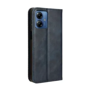 BUSINESS Peňaženkový kryt pre Motorola Moto G14 modrý