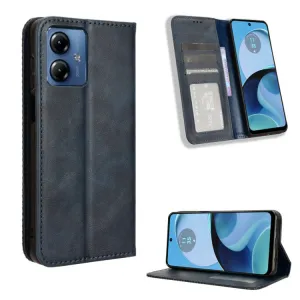 BUSINESS Peňaženkový kryt pre Motorola Moto G14 modrý