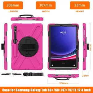 SOLID Odolný kryt pre Samsung Galaxy Tab S9+ / S10+ tmavoružový
