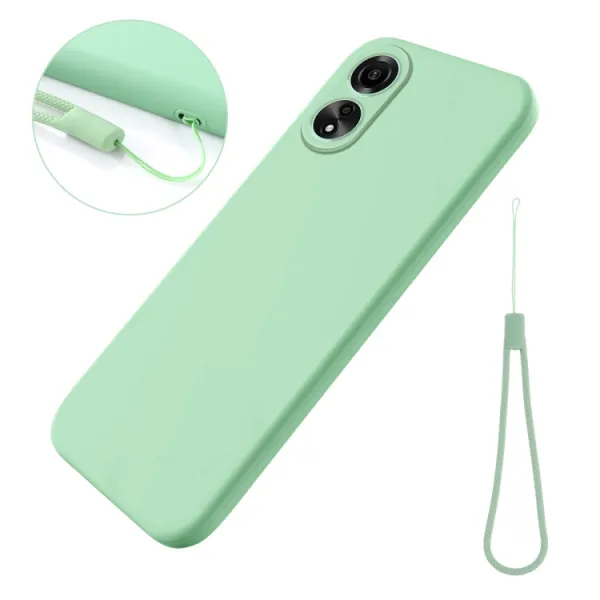 RUBBER Ochranný kryt pre Oppo A58 zelený