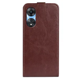 Vyklápacie puzdro pre Oppo A58 hnedé