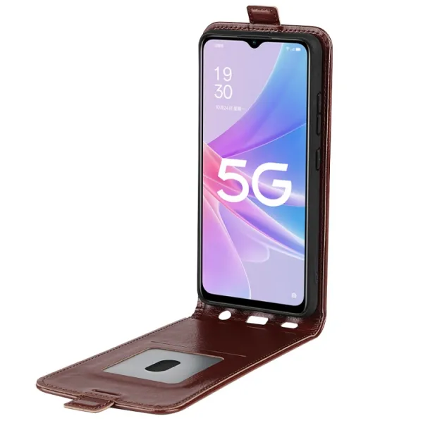 Vyklápacie puzdro pre Oppo A58 hnedé