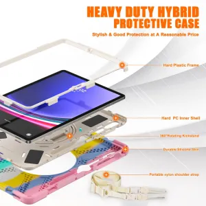 SOLID Odolný kryt pre Samsung Galaxy Tab S9+ / S10+ RAINBOW