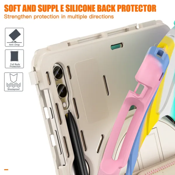 SOLID Odolný kryt pre Samsung Galaxy Tab S9+ / S10+ RAINBOW
