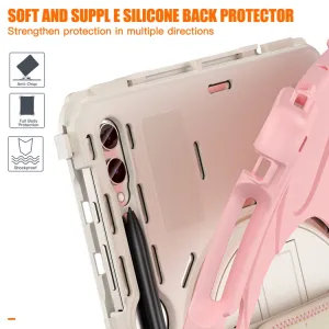 SOLID Odolný kryt pre Samsung Galaxy Tab S9+ / S10+ svetloružový