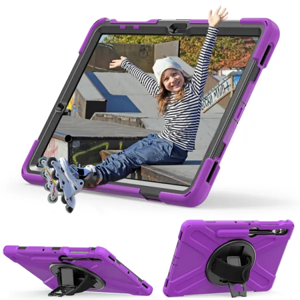 SOLID Odolný kryt pre Samsung Galaxy Tab S9+ / S10+ fialový