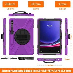SOLID Odolný kryt pre Samsung Galaxy Tab S9+ / S10+ fialový