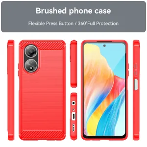 FLEXI TPU Kryt pre Oppo A58 červený