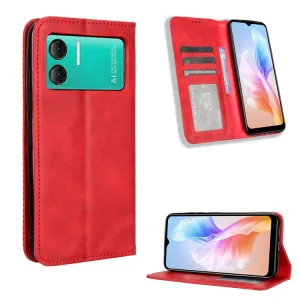 BUSINESS Peňaženkový kryt pre Doogee X98 / X98 Pro červený