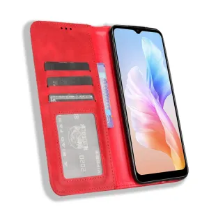 BUSINESS Peňaženkový kryt pre Doogee X98 / X98 Pro červený