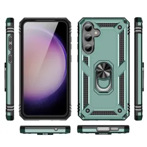 RING Obal s držiakom pre Samsung Galaxy S23 FE 5G svetlozelený