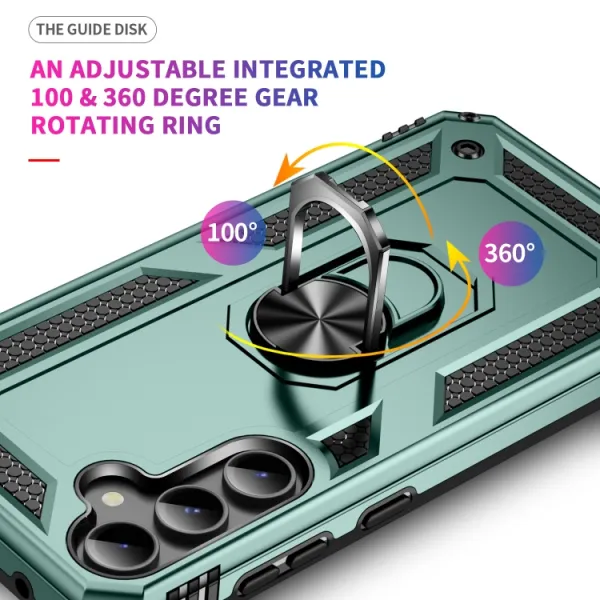 RING Obal s držiakom pre Samsung Galaxy S23 FE 5G svetlozelený