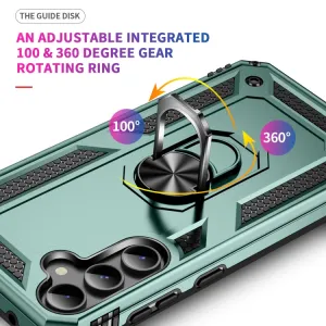 RING Obal s držiakom pre Samsung Galaxy S23 FE 5G svetlozelený