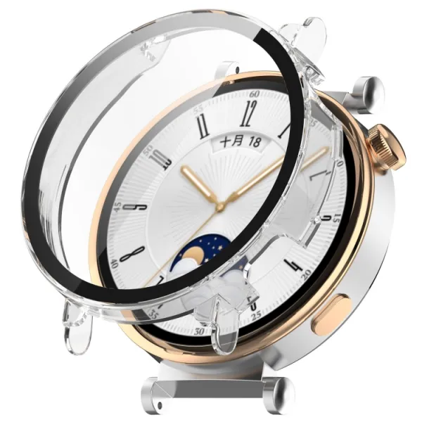 PC FULL COVER Plastový kryt so sklom pre Huawei Watch GT 4 41mm priehľadný
