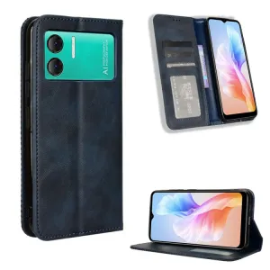BUSINESS Peňaženkový kryt pre Doogee X98 / X98 Pro modrý