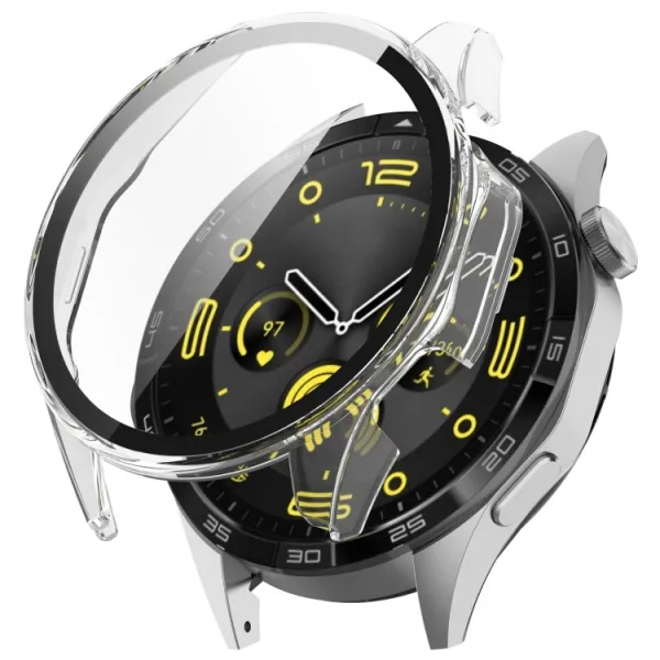 PC FULL COVER Plastový kryt so sklom pre Huawei Watch GT 4 46mm priehľadný