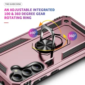 RING Obal s držiakom pre Samsung Galaxy S23 FE 5G ružový