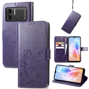 ART FLOWERS Peňaženkový kryt Doogee X98 / X98 Pro fialový