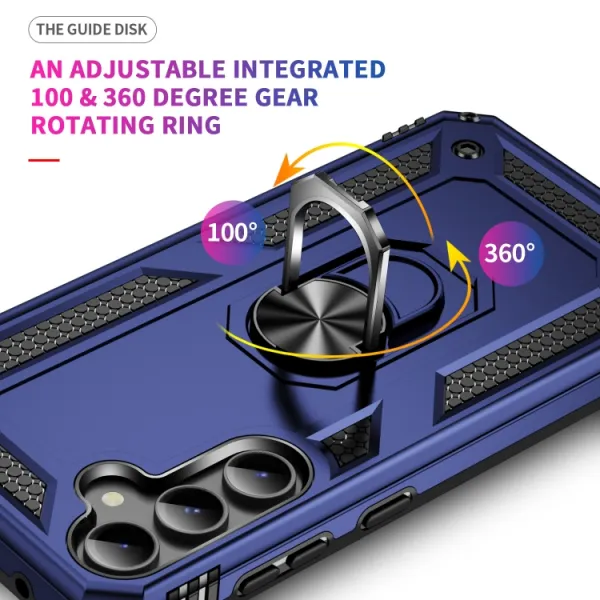 RING Obal s držiakom pre Samsung Galaxy S23 FE 5G modrý