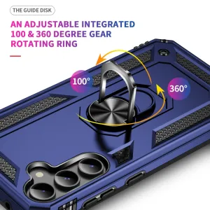 RING Obal s držiakom pre Samsung Galaxy S23 FE 5G modrý