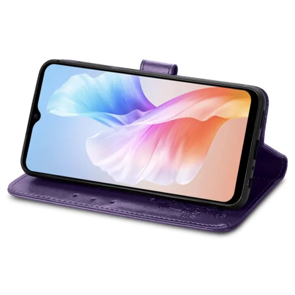 ART FLOWERS Peňaženkový kryt Doogee X98 / X98 Pro fialový