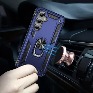 RING Obal s držiakom pre Samsung Galaxy S23 FE 5G modrý