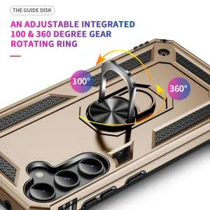 RING Obal s držiakom pre Samsung Galaxy S23 FE 5G zlatý