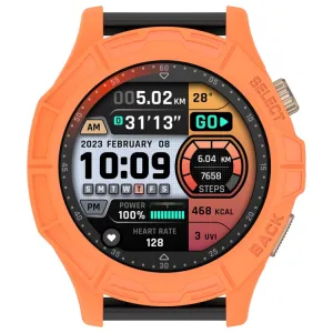 TPU HALF COVER Obal pre Amazfit Cheetah Round / Cheetah Pro oranžový