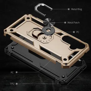RING Obal s držiakom pre Samsung Galaxy S23 FE 5G zlatý