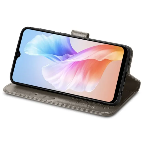 ART FLOWERS Peňaženkový kryt Doogee X98 / X98 Pro šedý
