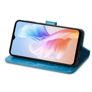 ART FLOWERS Peňaženkový kryt Doogee X98 / X98 Pro modrý
