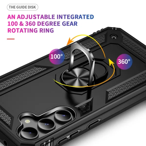 RING Obal s držiakom pre Samsung Galaxy S23 FE 5G čierny