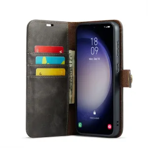 DG.MING Peňaženkový obal 2v1 Samsung Galaxy S23 FE 5G šedý