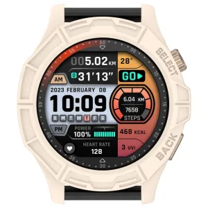 TPU HALF COVER Obal pre Amazfit Cheetah Round / Cheetah Pro béžový