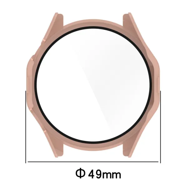 PC FULL COVER Plastový kryt so sklom pre Huawei Watch GT 4 46mm modrý