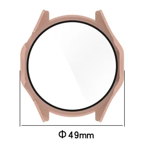 PC FULL COVER Plastový kryt so sklom pre Huawei Watch GT 4 46mm modrý