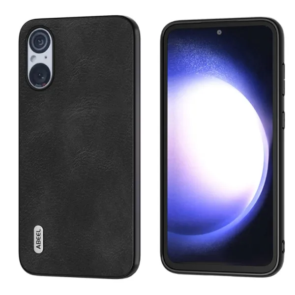 ABEEL LEATHER Obal pre Sony Xperia 5 V čierny