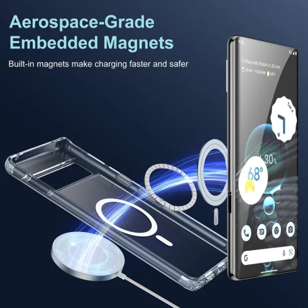 TRANSPARENT MAGSAFE Kryt pre Google Pixel 8 Pro priehľadný